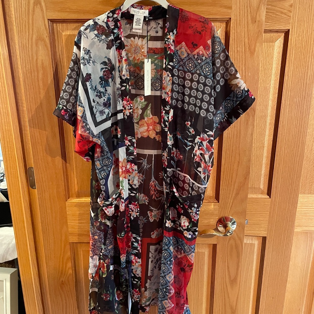 Rachel Zoe Multicolor Floral Kimono